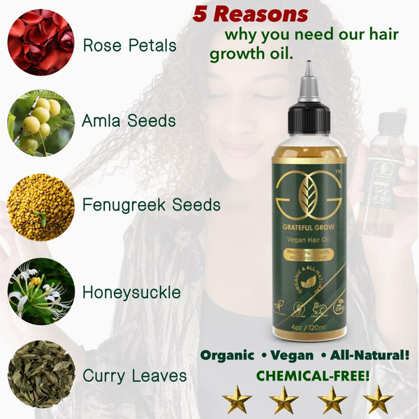 Grateful grow hair oil 4oz